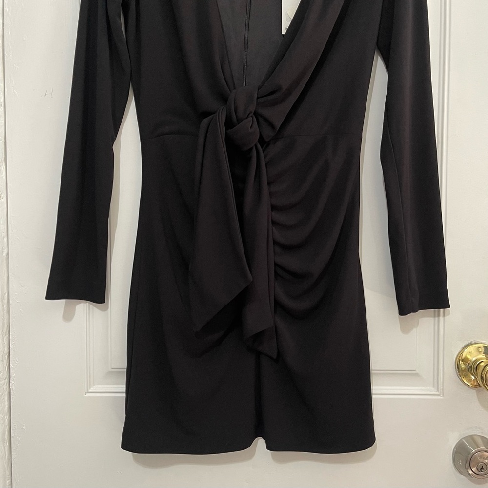 NWT Zara Front Tie Mini Black address Size‎ S - Picture 8 of 14